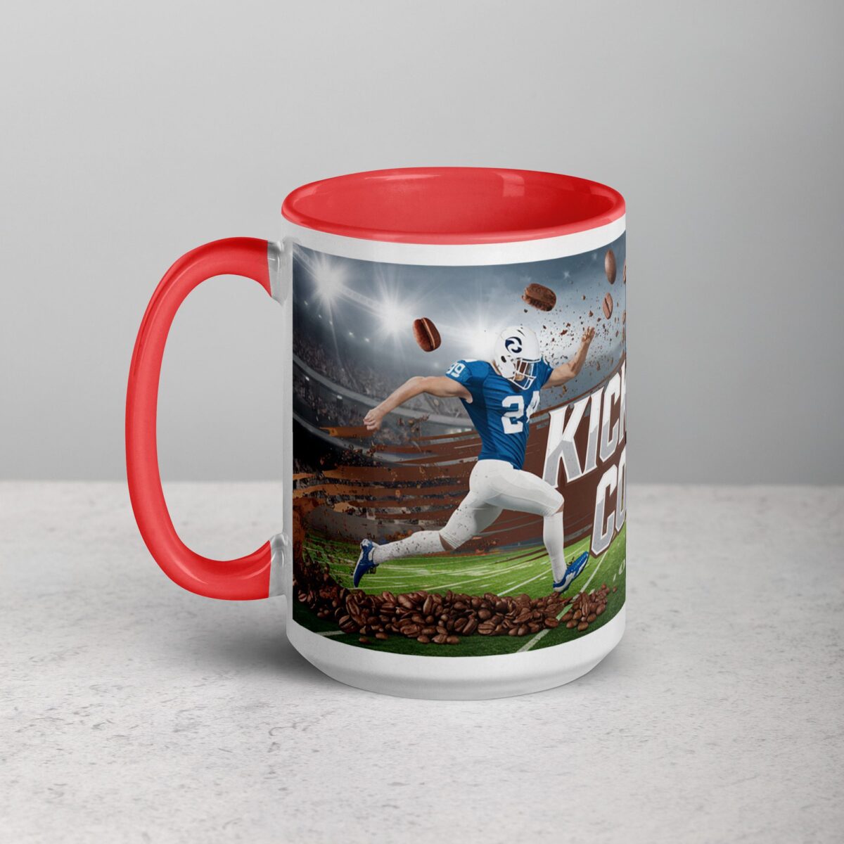 Kickoff, Coffee, Repeat Football Mug - Image 11