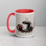 Fueled by Coffee & First Downs Football Mug - Image 11