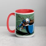 Tackle the Day with Coffee Football Mug - Image 11