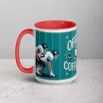 Offense, Defense, Coffee First Football Mug - Image 11