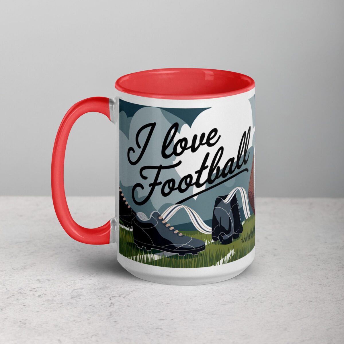 I Love Football Elegant Coffee Mug & Tea Cup - Image 11
