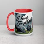 I Love Football Elegant Coffee Mug & Tea Cup - Image 11
