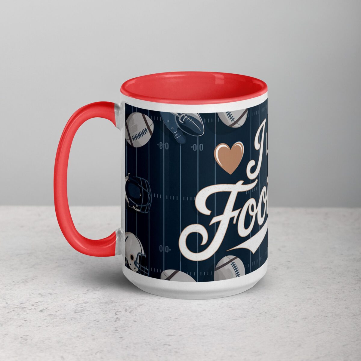 I Love Football Sophisticated Coffee Mug & Tea Cup - Image 11