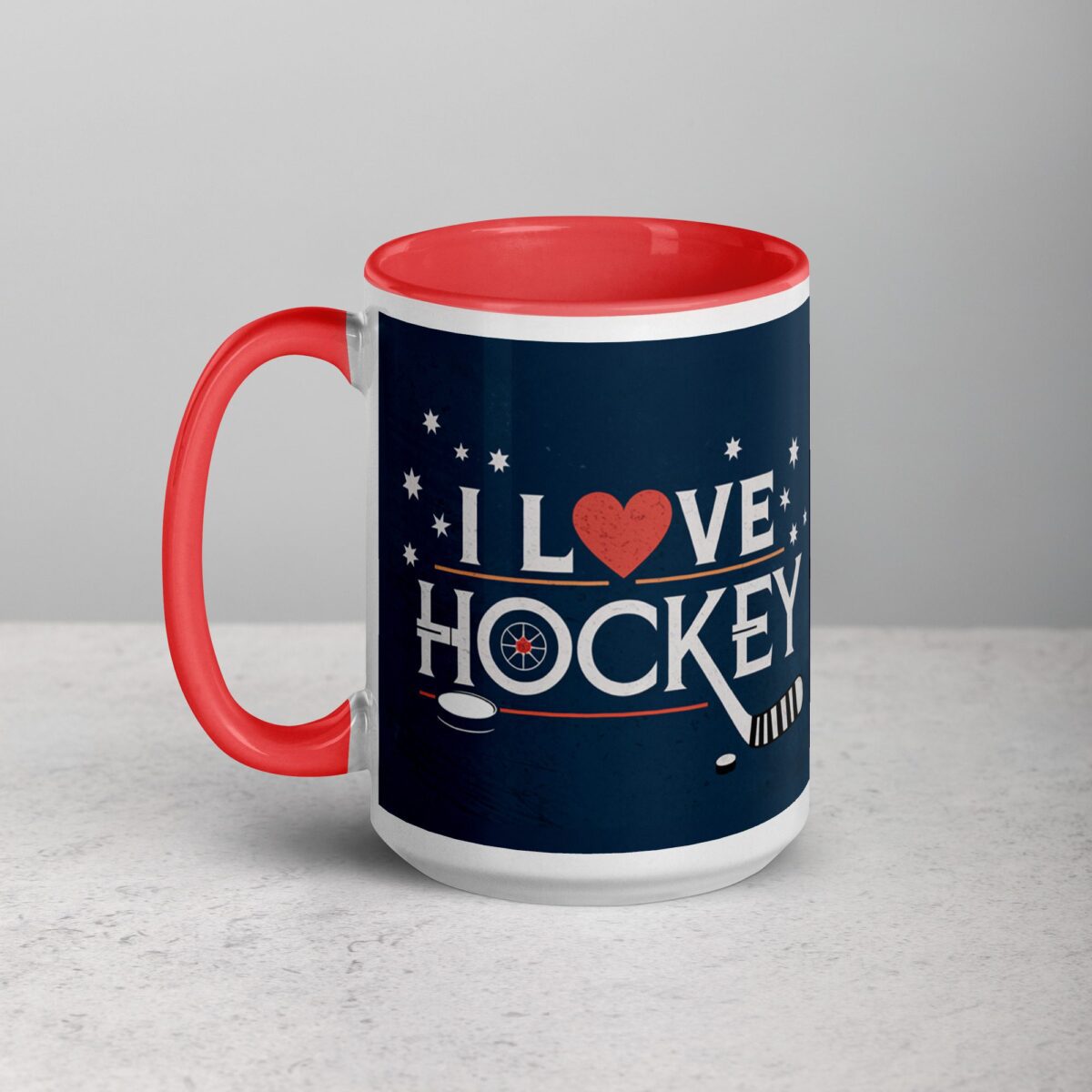 I Love Hockey Sophisticated Hockey Coffee Cup - Image 11