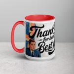 Retro Thank You Best Man Coffee Mug & Tea Cup - Image 11