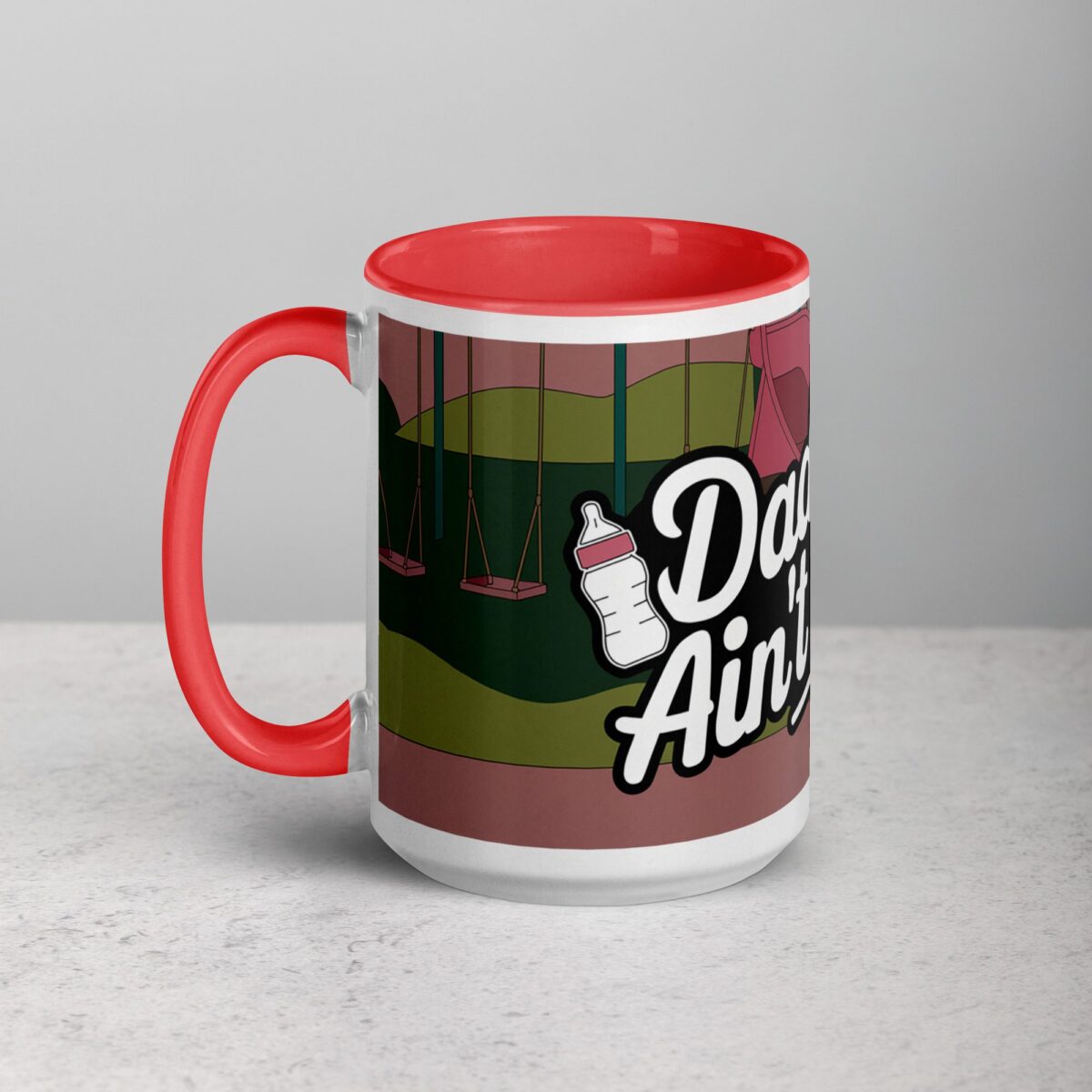Daddin Ain't Easy  Coffee Mug & Tea Cup - Image 11