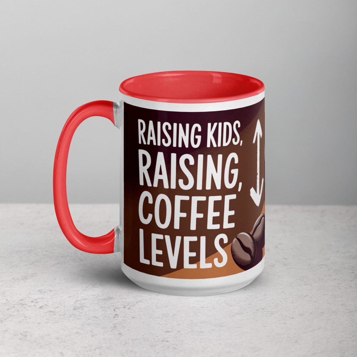 Raising Kids, Raising Coffee Levels Mug - Image 11