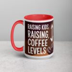Raising Kids, Raising Coffee Levels Mug - Image 11