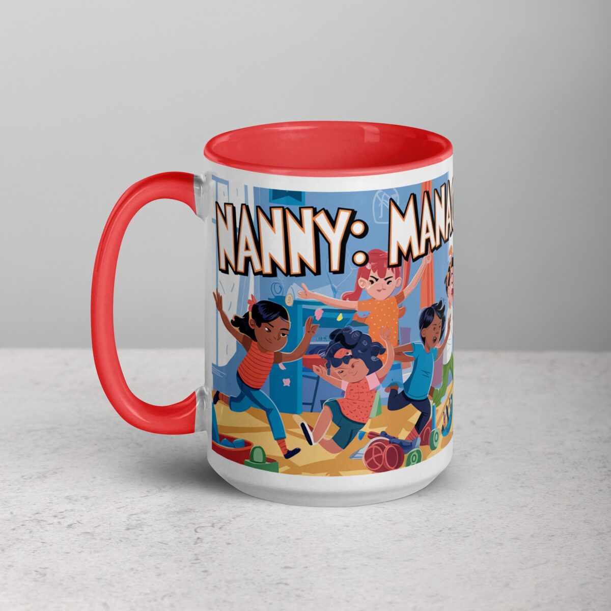 Nanny: Manager of Mayhem Coffee Mug & Tea Cup - Image 11