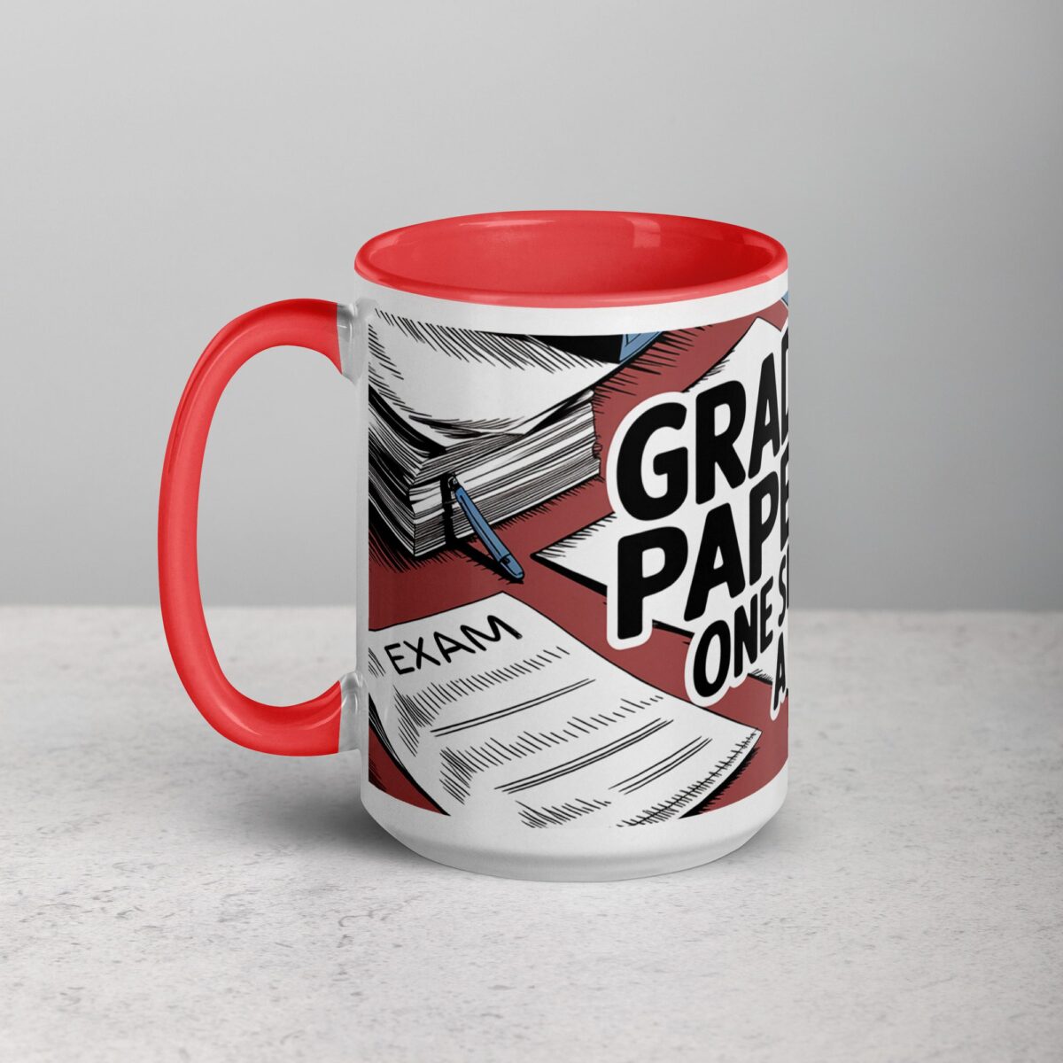 Grading Papers, One Sip at a Time Coffee Mug - Image 11