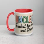 Uncle Life: Fueled by Snacks and Stories Mug - Image 11