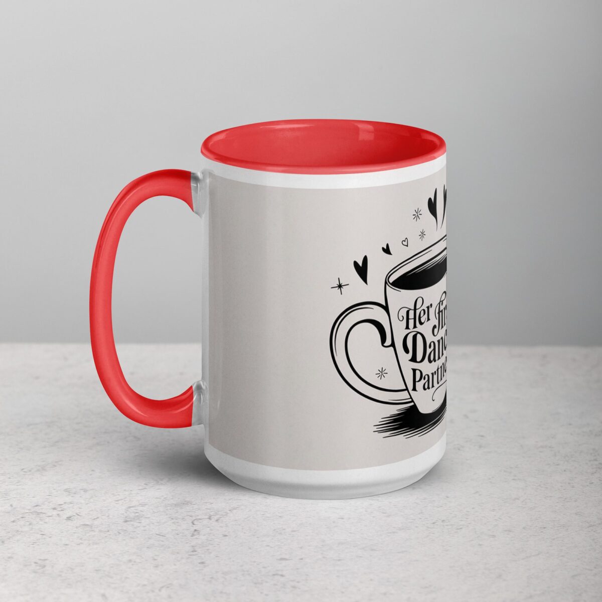 Her First Dance Partner Coffee Mug & Tea Cup - Image 11