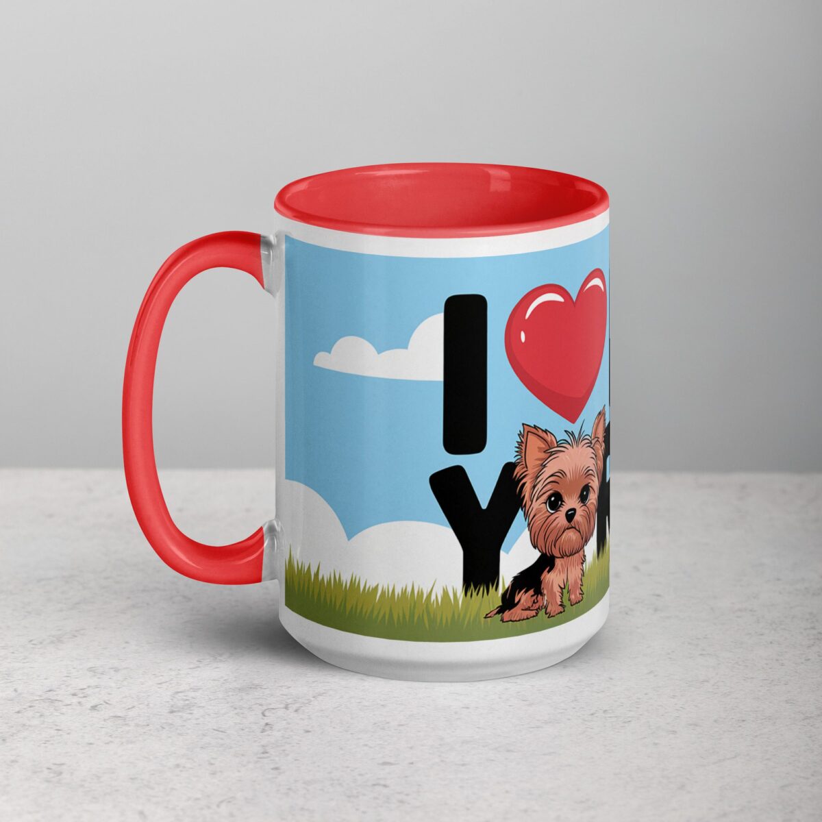 I ❤️ My Yorkie Coffee Mug & Tea Cup - Image 11
