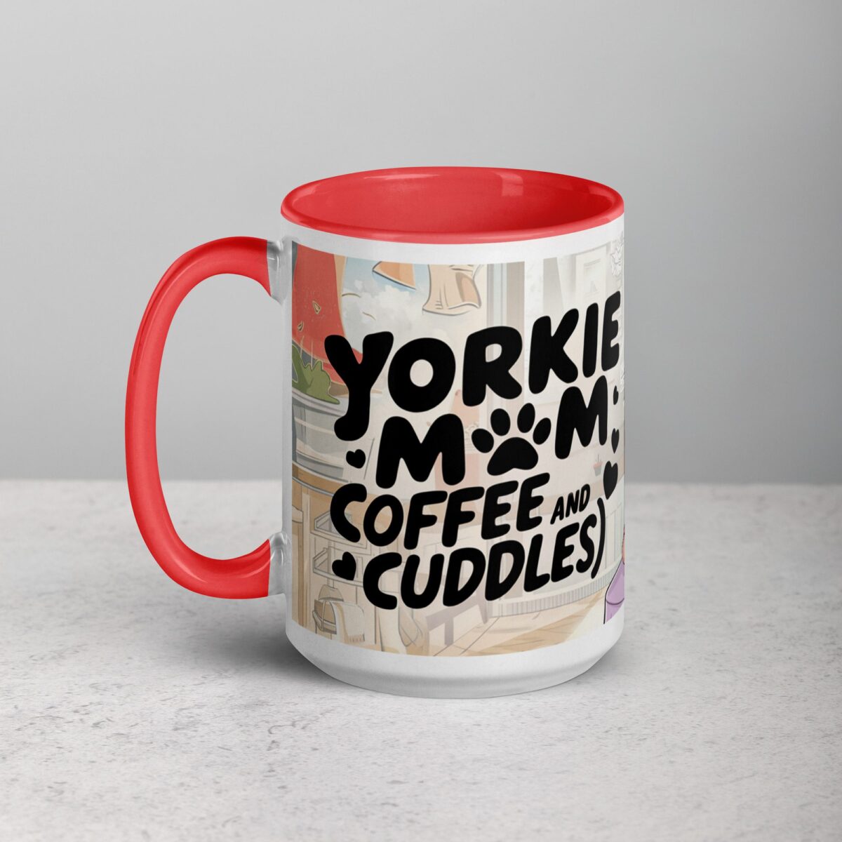 Yorkie Mom (Coffee and Cuddles) Mug - Image 11