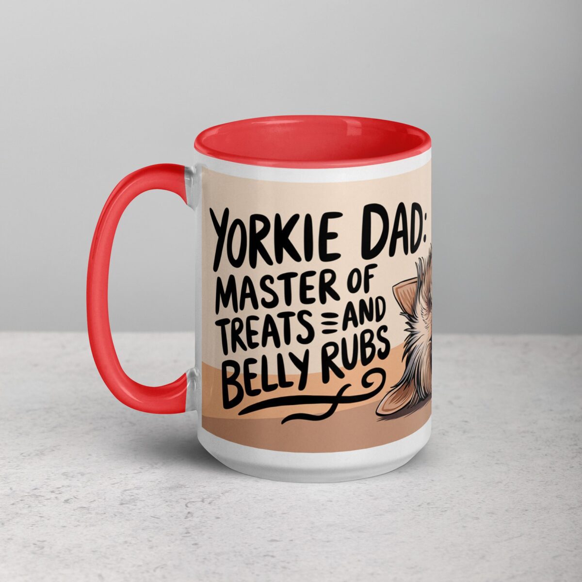 Yorkie Dad: Master of Treats and Belly Rubs Coffee Mug - Image 11