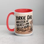 Yorkie Dad: Master of Treats and Belly Rubs Coffee Mug - Image 11
