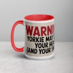 Warning: Yorkie May Steal Your Heart Coffee Mug - Image 12