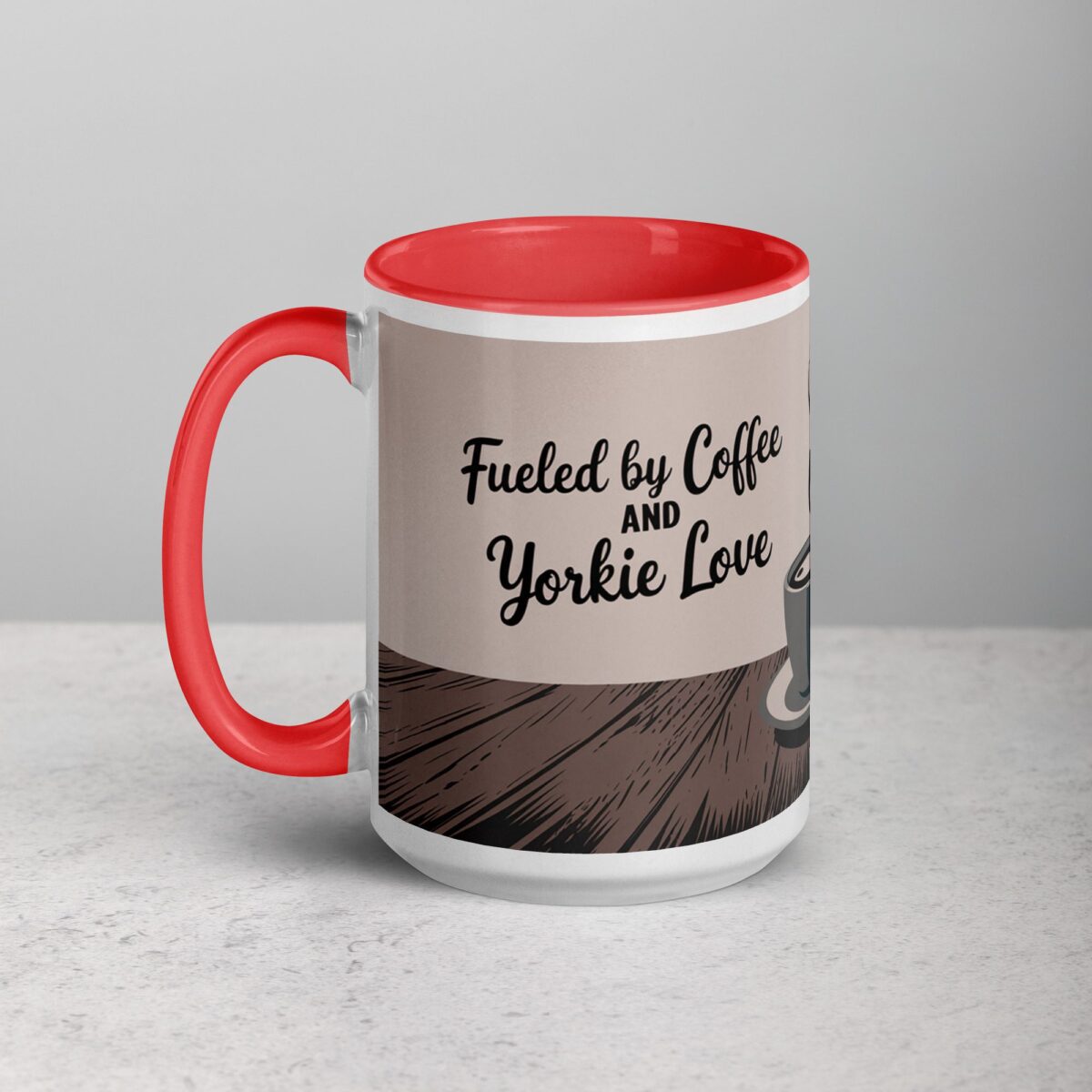 Fueled by Coffee and Yorkie Love Mug - Image 11
