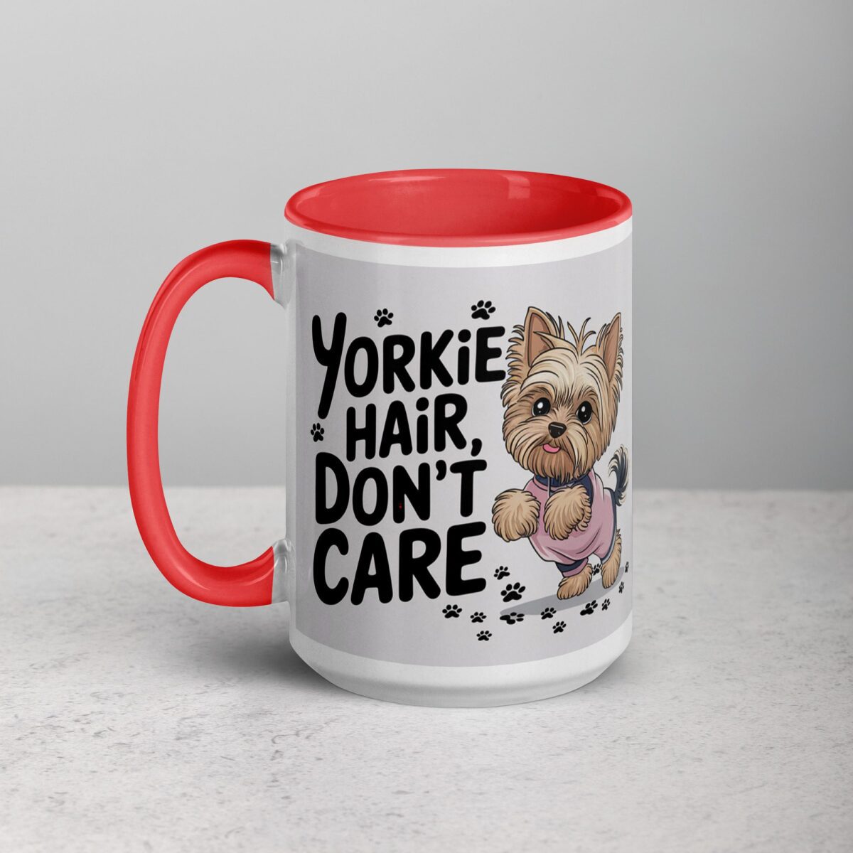 Yorkie Hair, Don’t Care Coffee Mug - Image 11
