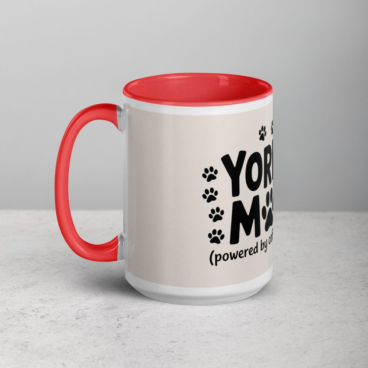 Yorkie Mom Text Coffee Mug & Tea Cup - Image 11