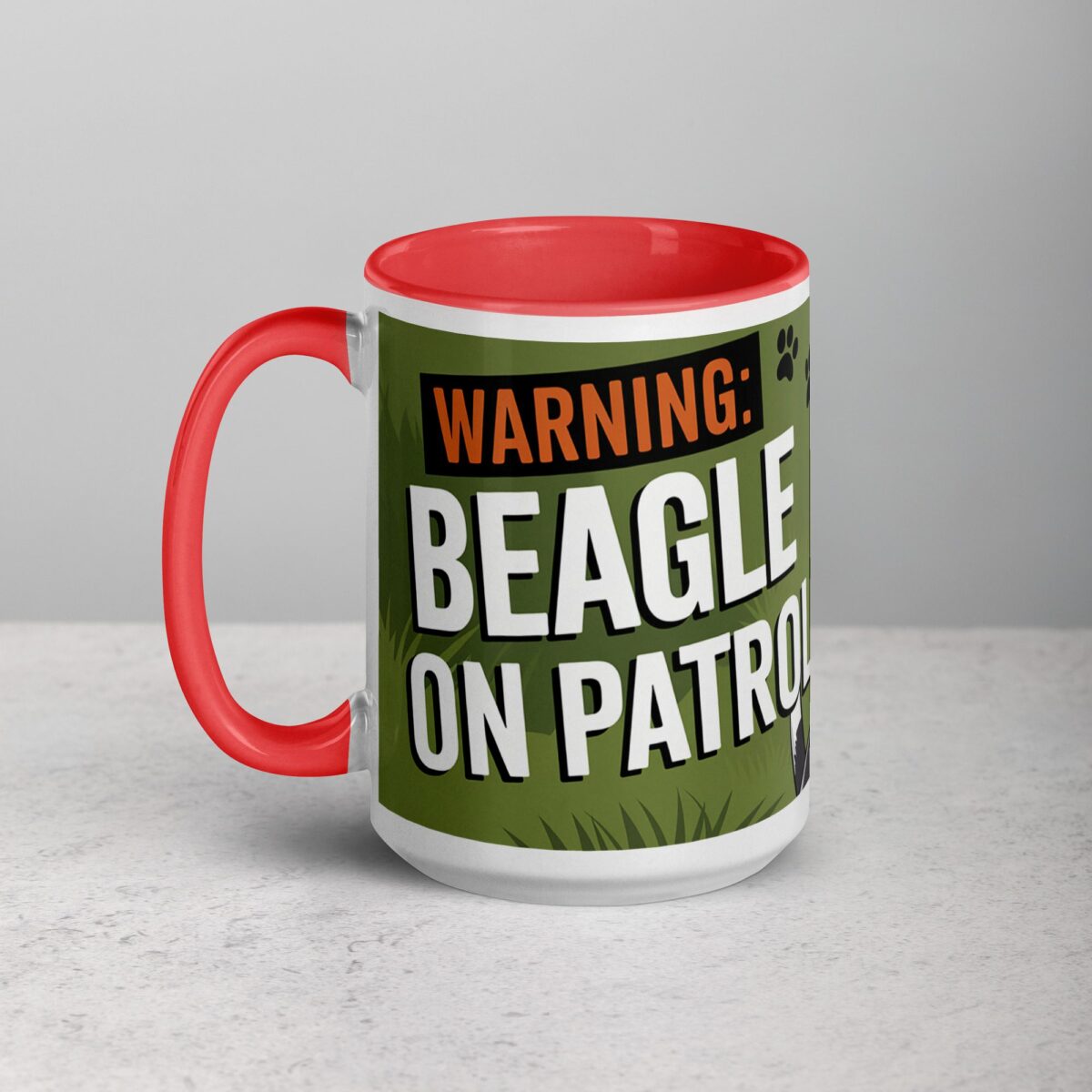 Warning: Beagle on Patrol Coffee Mug - Image 11