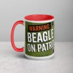 Warning: Beagle on Patrol Coffee Mug - Image 11