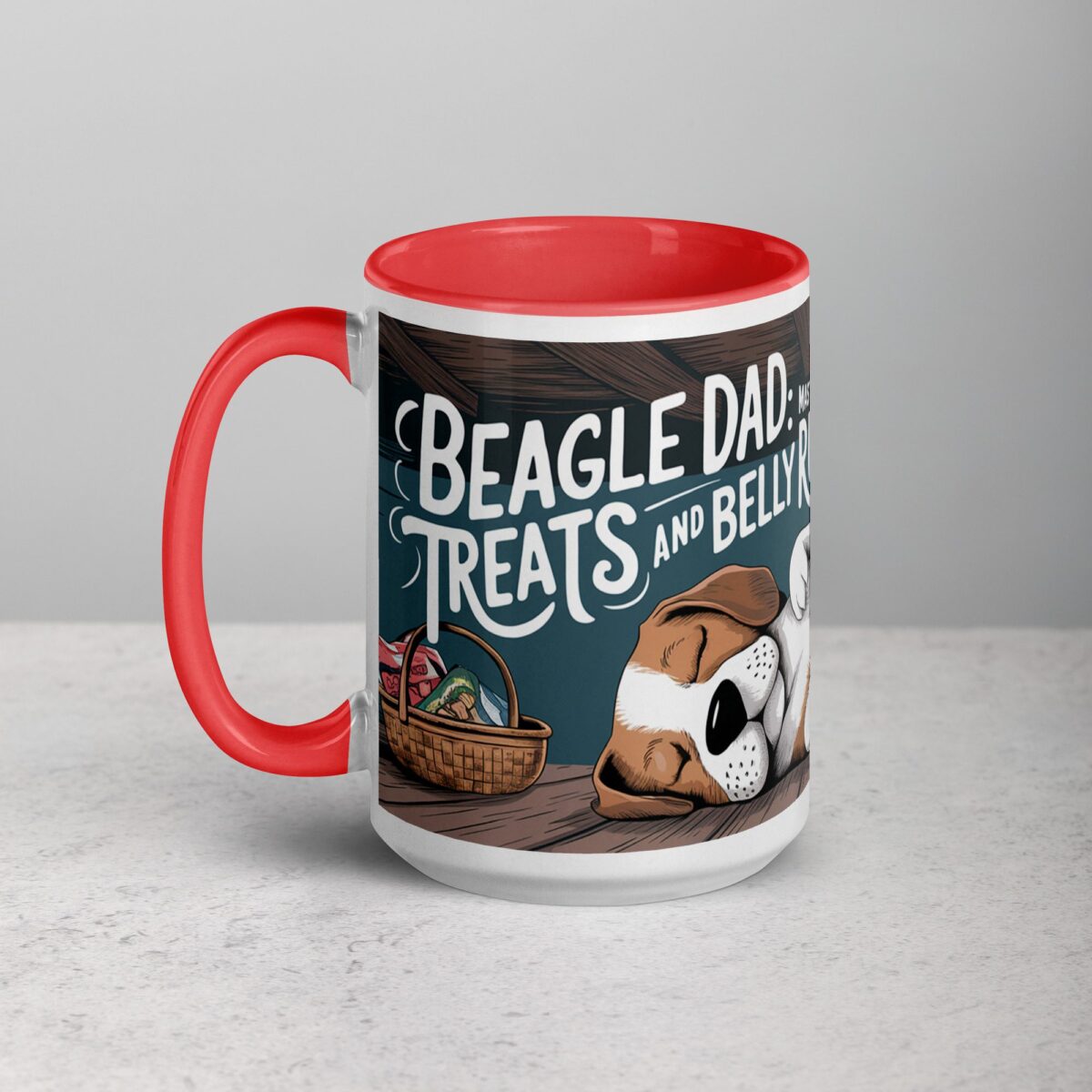 Beagle Dad: Master of Treats and Belly Rubs Coffee Mug - Image 11