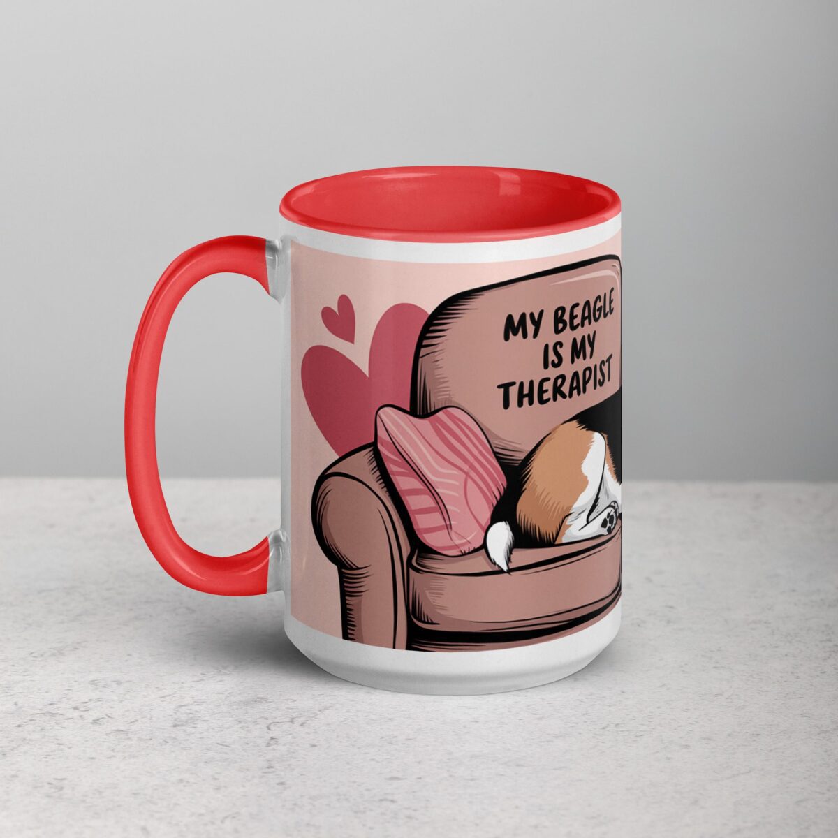 My Beagle Is My Therapist Coffee Mug & Tea Mug - Image 11