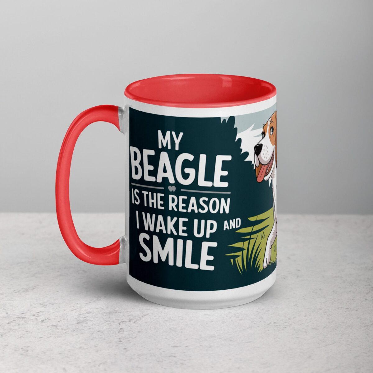My Beagle Is the Reason I Wake Up (and Smile) Coffee Mug - Image 11