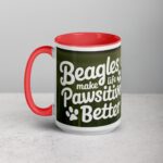 Beagles Make Life Pawsitively Better Coffee Mug - Image 11