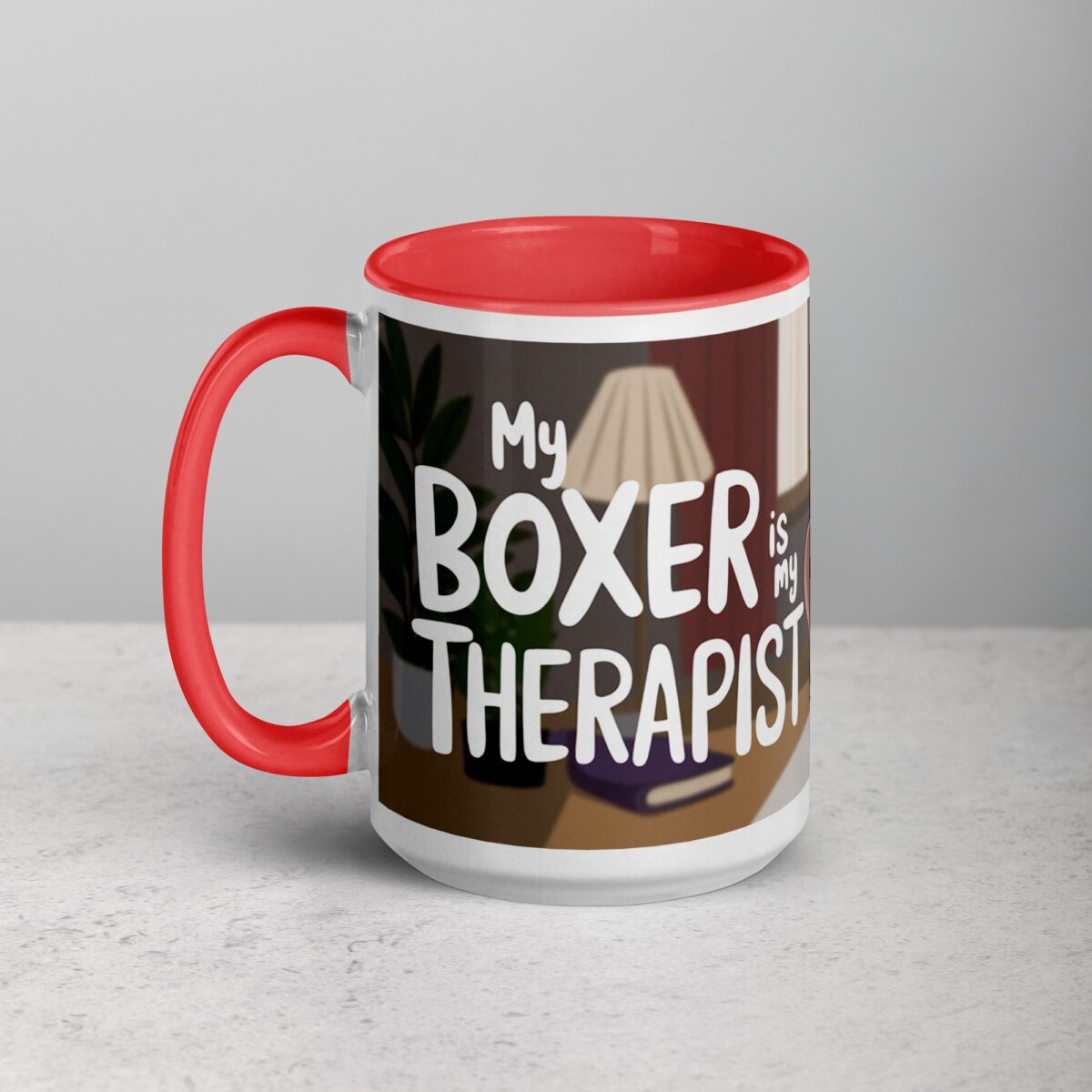 My Boxer Is My Therapist Coffee Mug - Image 11