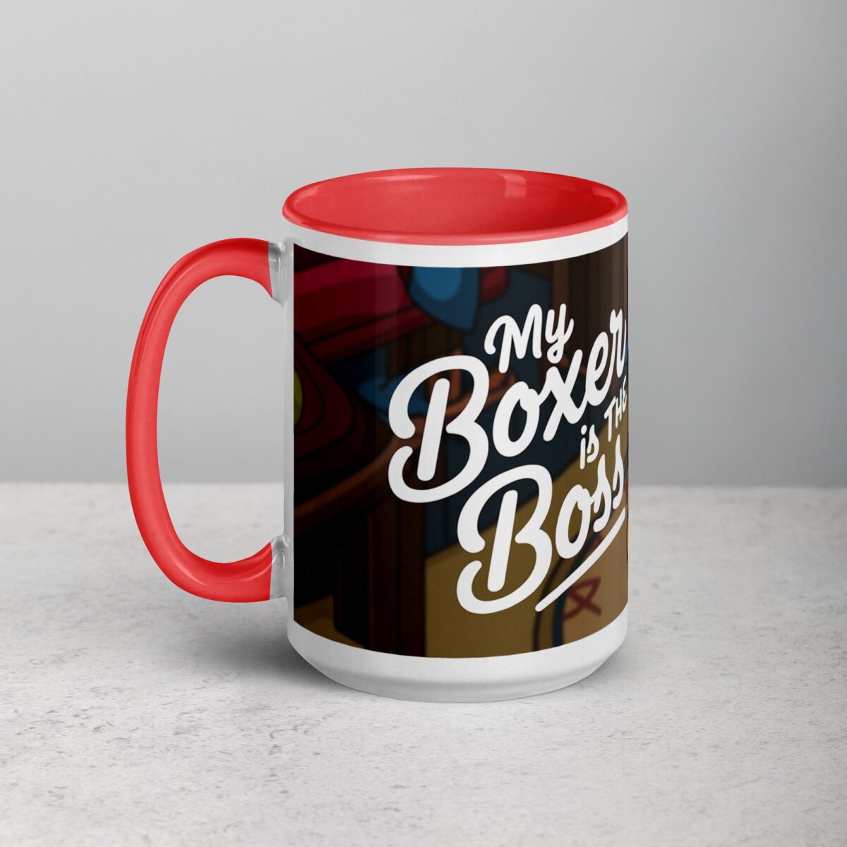 My Boxer Is the Boss Coffee Mug - Image 11