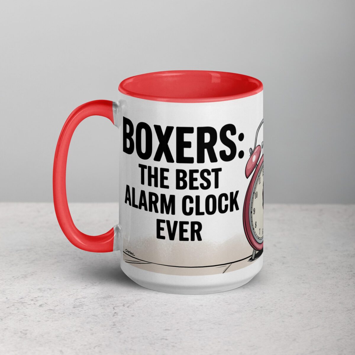 Boxers: The Best Alarm Clock Ever Coffee Mug - Image 11