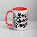 Bulldog Mom: Queen of Snuggles Coffee Mug - Image 11
