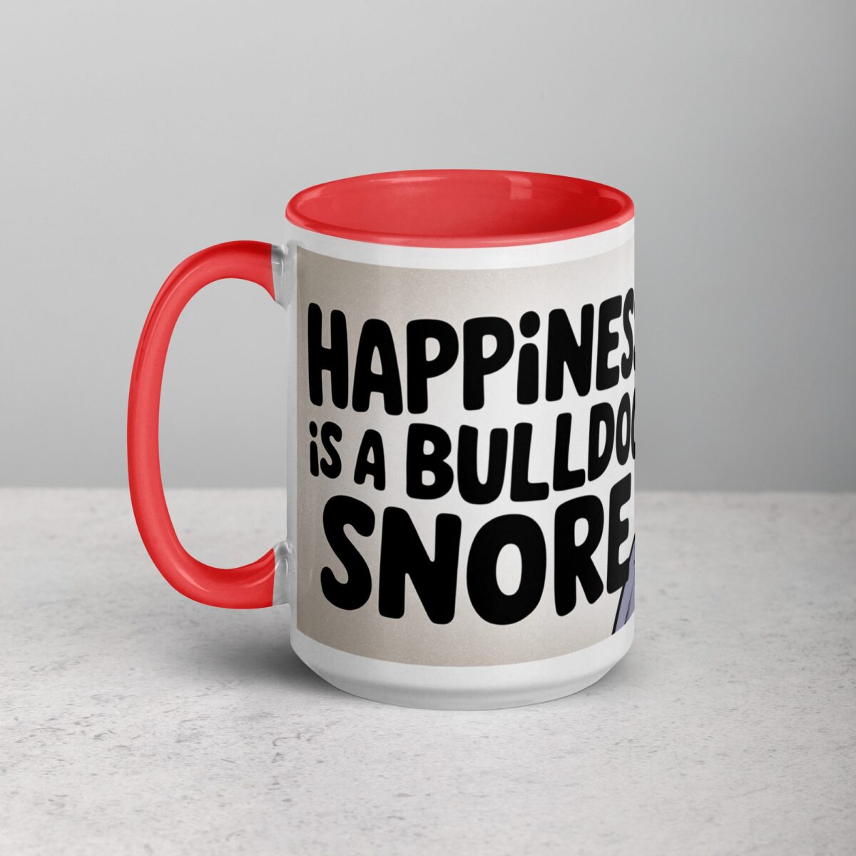 Happiness Is a Bulldog Snore Coffee Mug - Image 11