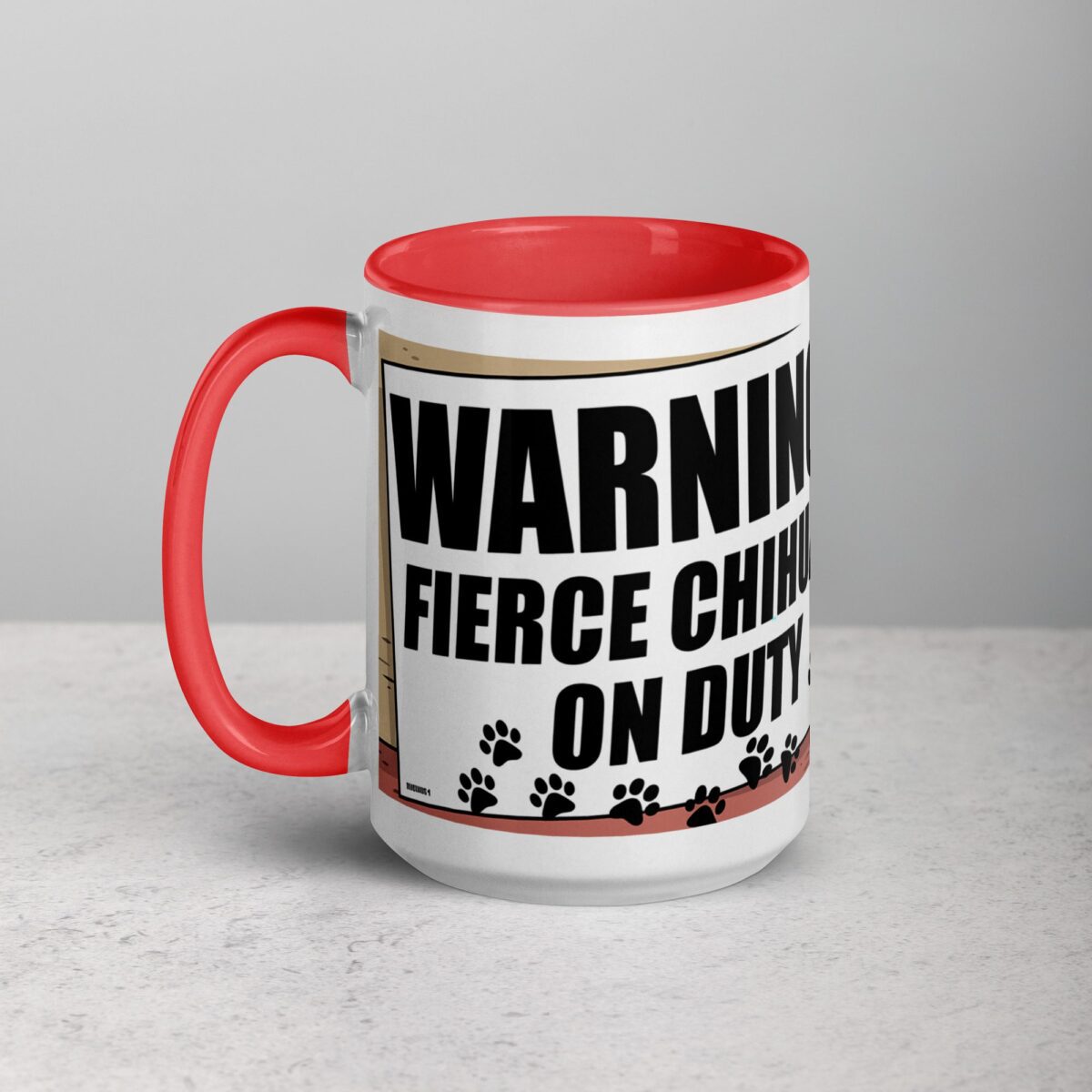Warning: Fierce Chihuahua on Duty Coffee Mug - Image 11