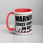 Warning: Fierce Chihuahua on Duty Coffee Mug - Image 11
