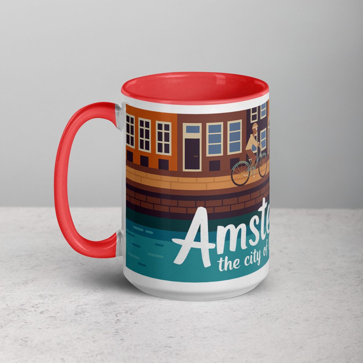 Amsterdam: The City of Bikes and Canals Coffee Mug - Image 11