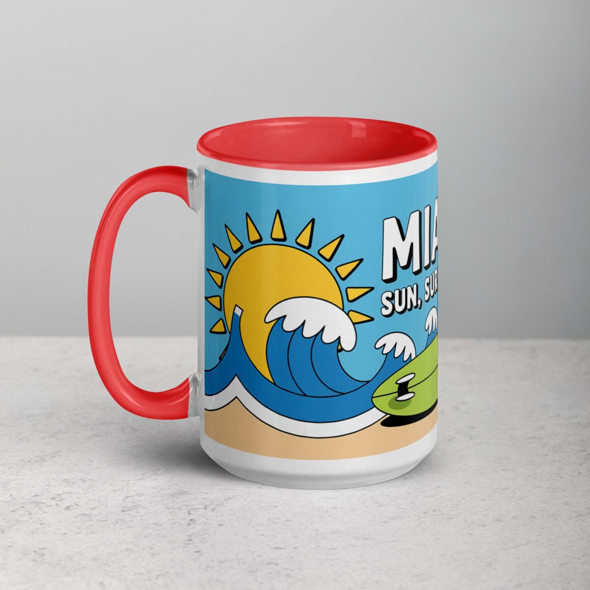 Miami: Sun, Surf, Repeat Coffee Mug - Image 11