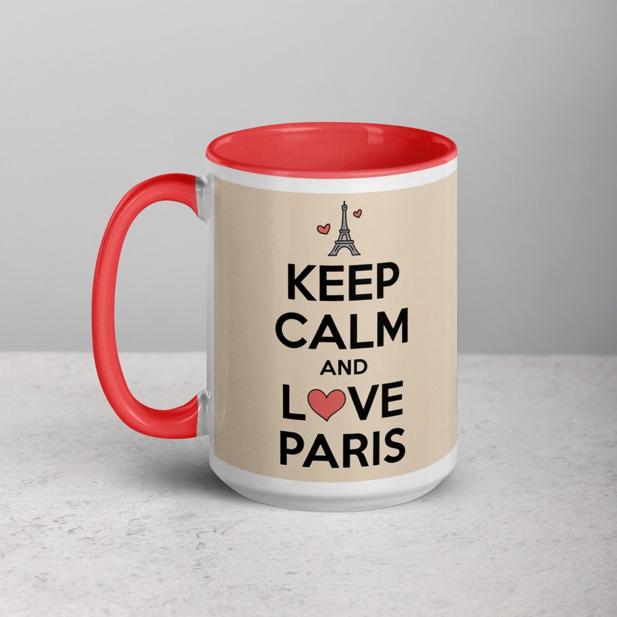 Keep Calm and Love Paris Coffee Mug & Tea Cup - Image 11