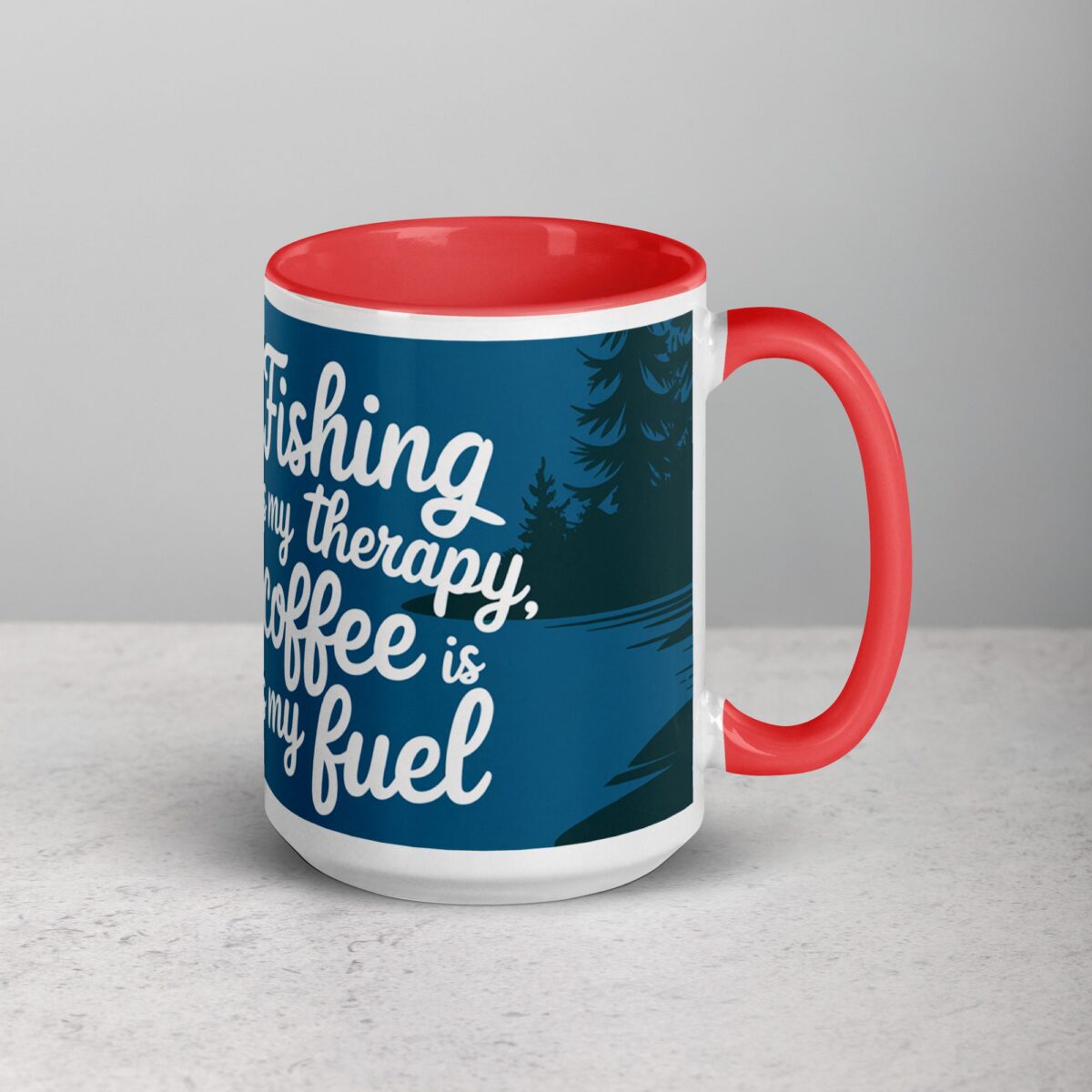 Fishing is My Therapy, Coffee is My Fuel Mug - Image 12