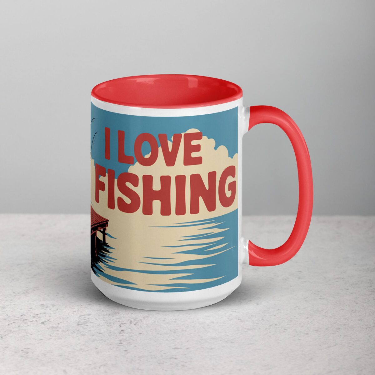 I Love Fishing Retro Coffee Mug & Tea Cup - Image 12