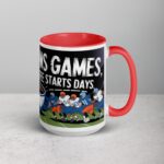 Defense Wins Games, Coffee Starts Days Football Mug - Image 12