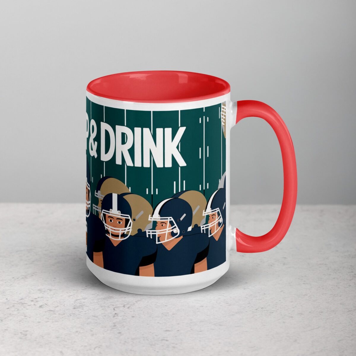 Huddle Up & Drink Football Coffee Mug & Tea Cup - Image 12