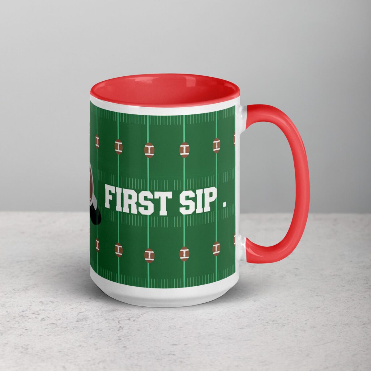 First Down, First Sip Football Coffee Mug - Image 12