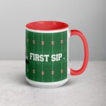 First Down, First Sip Football Coffee Mug - Image 12