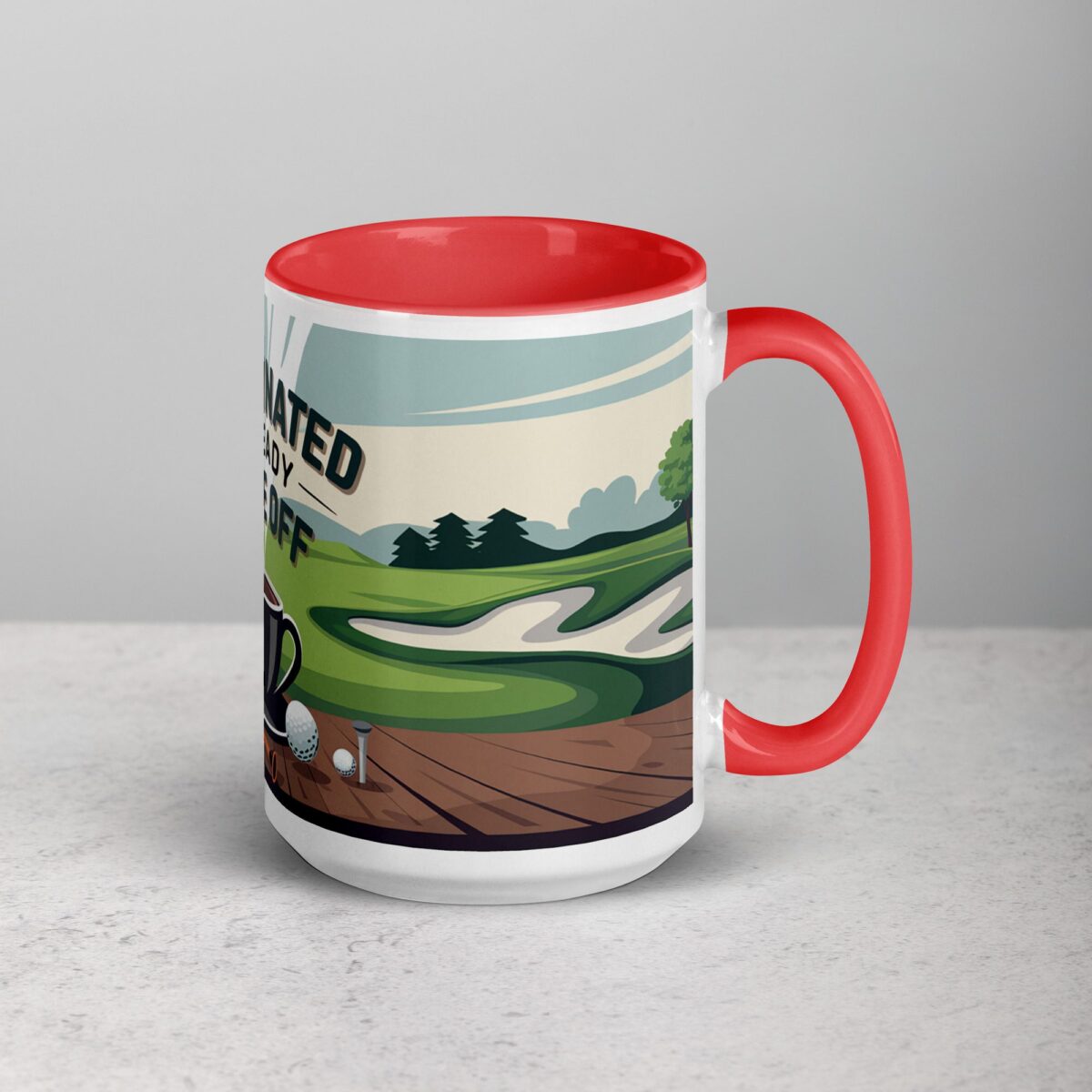Caffeinated and Ready to Tee Off Golf Mug - Image 12