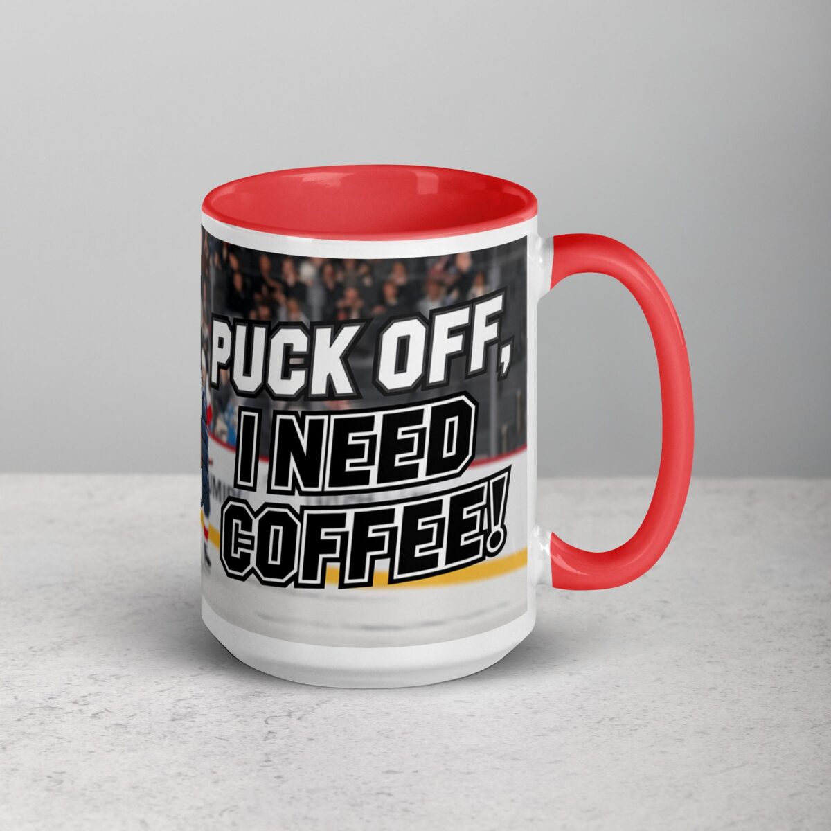 Puck Off, I Need Coffee! Hockey Mug - Image 12