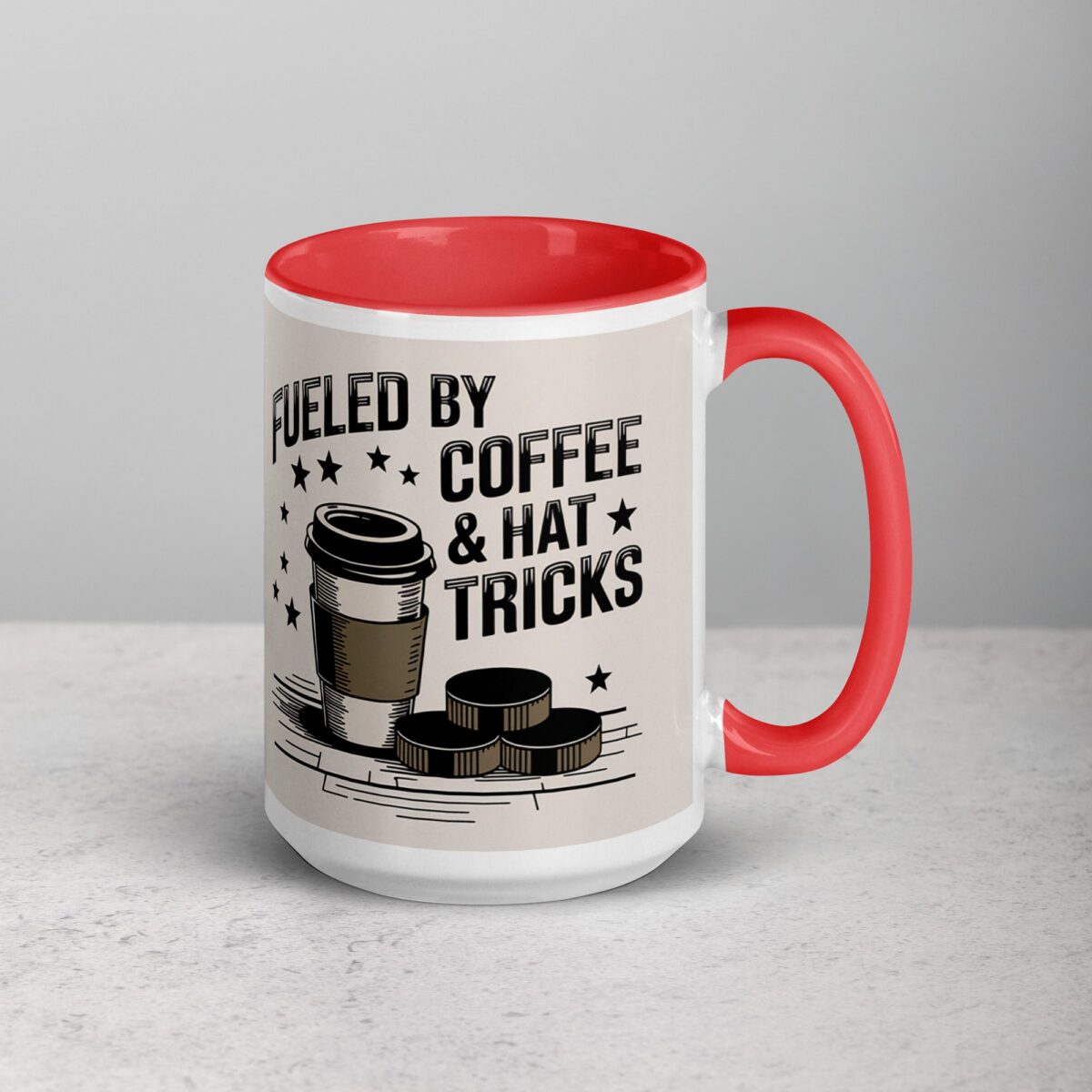 Fueled by Coffee & Hat Tricks Hockey Mug - Image 12