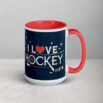 I Love Hockey Sophisticated Hockey Coffee Cup - Image 12